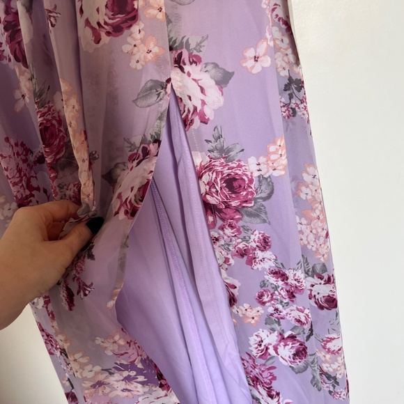 NWT Lavender Roses Flowy Maxi Dress - Picture 12 of 12